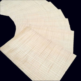 Fiddled Ash 0.3mm small-size veneer