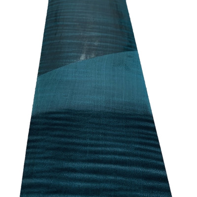 Teal Blue Figured Sycamore Veneer 50 x 12 cm