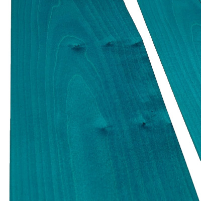 Teal Blue Plain Sycamore Veneer 50 x 23 cm
