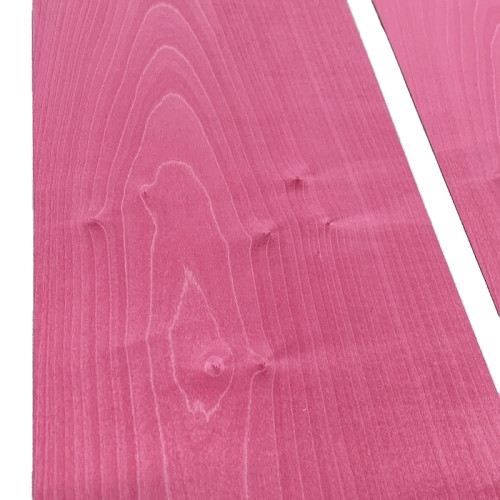 Raspberry Pink Plain Sycamore Veneer 50 x 27 cm