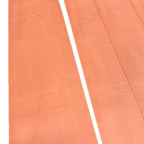 Salmon Orange Plain Sycamore Veneer 50 x 15 cm