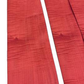 Fire Red Figured Sycamore Veneers 50 x 15 cm