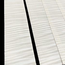 Sycomore Ondé Placage Blanc Albâtre 50 x 11 cm