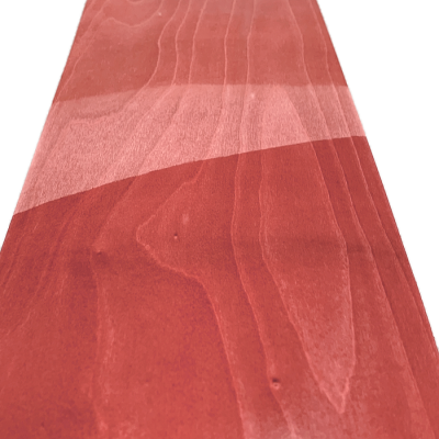 Strawberry Red Sycamore Dyed Veneers 50 x 17 cm
