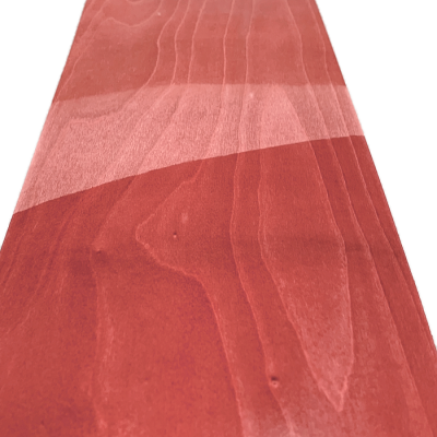 Sycomore Rouge Fraise Placage Teinté 50 x 17 cm