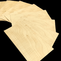 Fumed figured Sycamore small-size veneer