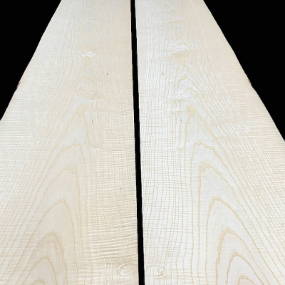 Figured White Ash Veneers 240 x 36 cm