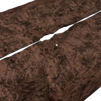 Walnut Burl Veneers 130 x 34 cm