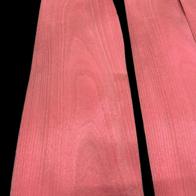 Watermelon Red Sycamore Dyed Veneers 50 x 16 cm