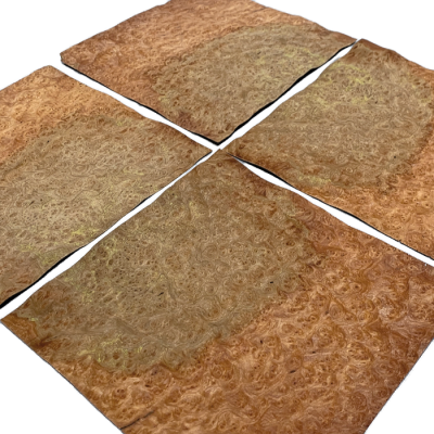 Red Elm Burl Veneers 35 x 35 cm