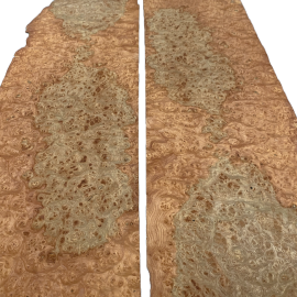 Red Elm Burl Veneers 110 x 32 cm