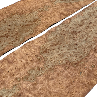Red Elm Burl Veneers 110 x 32 cm