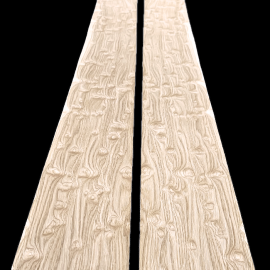 Pommele Oak Veneers 160 x 13 cm
