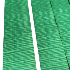 Sycomore Ondé Vert Malachite Placage Teinté 50 x 12 cm