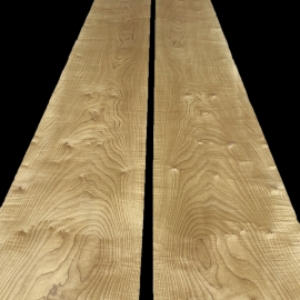Fumed Figured Sycamore Veneers 250 x 28 cm