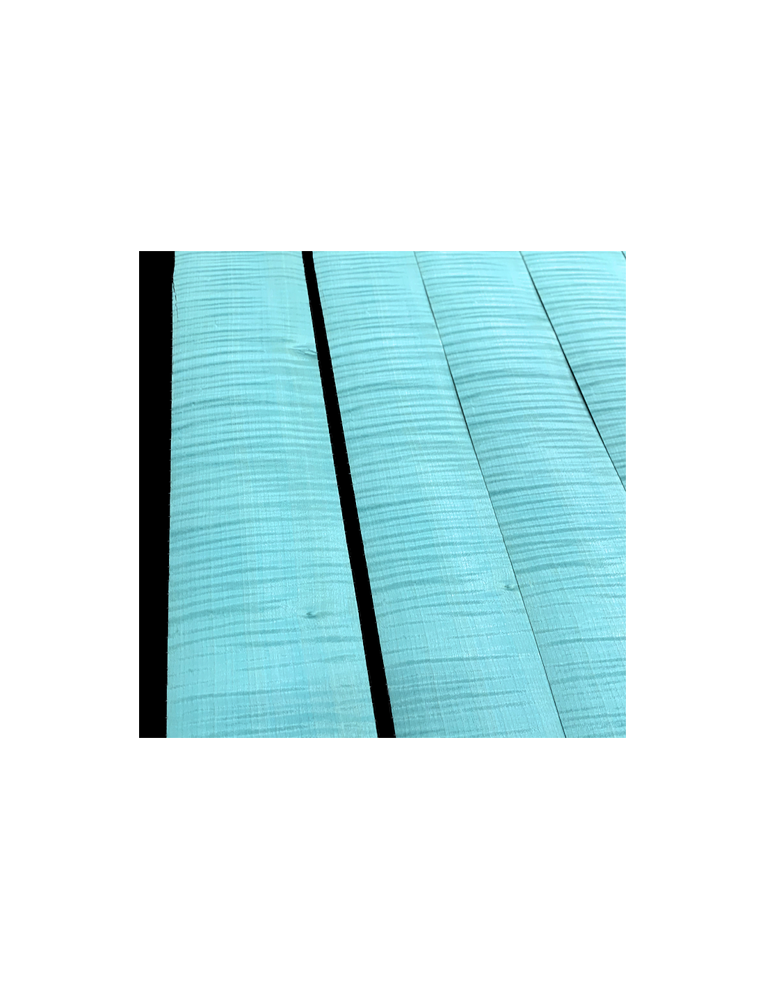 Arctic Blue Curly Sycamore Dyed Veneers 50 x 12 cm