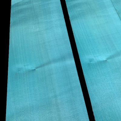 Peacock Blue Sycamore Dyed Veneers 50 x 17 cm