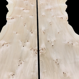 Pin-knotty Poplar Veneers 110 x 29 cm