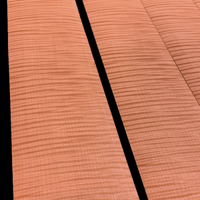 Salmon Orange Figured Sycamore Dyed Veneers