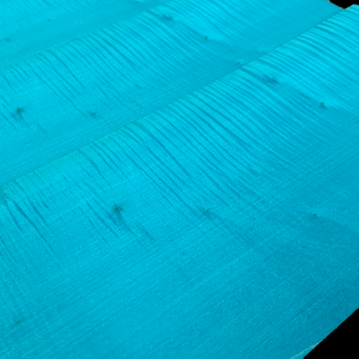 Adriatic Blue Figured Sycamore Dyed Veneers 50 x 22 cm