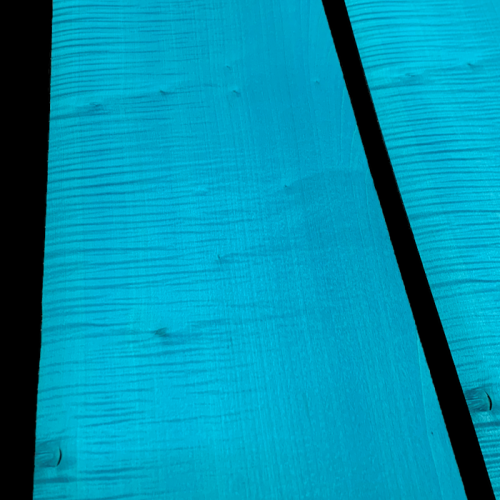 Adriatic Blue Figured Sycamore Dyed Veneers 50 x 22 cm
