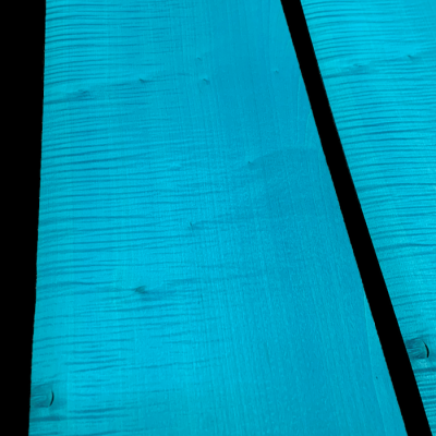 Sycomore Ondé Bleu Adriatique Placage Teinté 50 x 22 cm